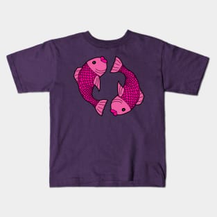 pretty pink fish Kids T-Shirt